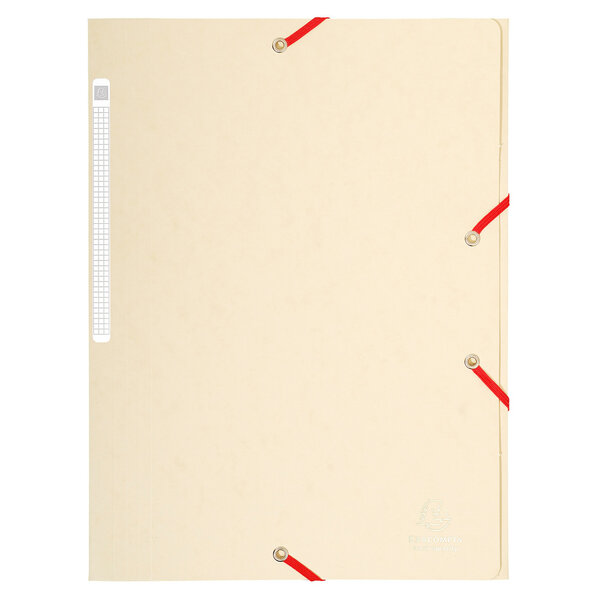 Chemise à élastiques Maxi capacity carte lustrée 425g Nature Future A4 Ivoire CARTOREL