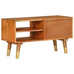 vidaXL Meuble TV 85x35x47 cm Bois massif de manguier