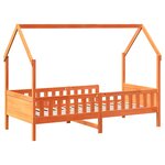 vidaXL Cadre de lit d'enfants forme de maison 90x190cm bois massif pin