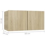 vidaXL Ensemble de meubles TV 5 Pièces Chêne sonoma Bois d'ingénierie