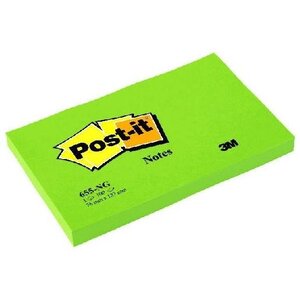 Notes Post-it grand format - 102 x 52 mm - uni - jaune pas cher