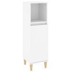 vidaXL Ensemble de meubles salle de bain 3 Pièces blanc bois d'ingénierie