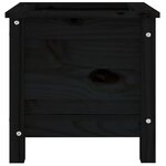 vidaXL Jardinière noir 40x40x39 cm bois massif de pin