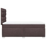 vidaXL Sommier à lattes de lit avec matelas Marron foncé 90x200 cm