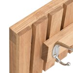 vidaXL Cintre mural 42x8 5x14 cm Bois massif de noyer