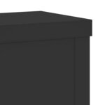 vidaXL Supports pour plantes 2 Pièces noir 15x15x20 cm bois d'ingénierie
