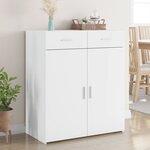 vidaXL Buffet blanc 80x42 5x93 cm bois d'ingénierie