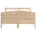vidaXL Cadre de lit sans matelas 135x190 cm bois de pin massif