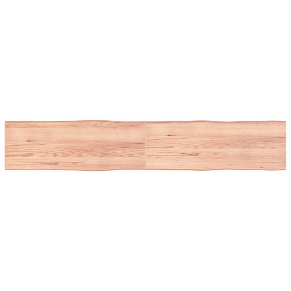 vidaXL Dessus de table bois massif traité bordure assortie