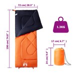 vidaXL Sac de couchage pour adultes camping 3 saisons