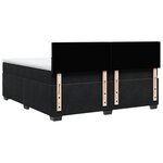 vidaXL Sommier à lattes de lit et matelas Noir 200x200 cm Velours