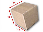 Lot de 10 boîtes carton (n°1a) format 140x140x140 mm