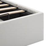 vidaXL Cadre de lit avec rangement hydraulique 140x200 cm similicuir