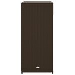 vidaXL Armoire de rangement jardin marron 105x55x113 cm résine tressée