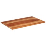 vidaXL Dessus de table Bois solide 25-27 mm 60x100 cm