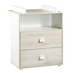 Commode à Langer Smile hêtre 2 tiroirs