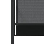 vidaXL Ensemble à manger de jardin 15 Pièces noir textilène