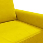 vidaXL Canapé à 2 places Jaune 120 cm Velours