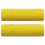 vidaXL Canapé 3 places avec oreillers décoratifs jaune 180 cm velours