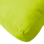 vidaXL Coussin de palette vert vif 70x40x12 cm tissu