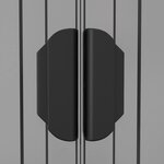 vidaXL Abri de jardin Gris clair 192x108x223 cm Acier galvanisé