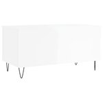 vidaXL Table basse Blanc brillant 90x44 5x45 cm Bois d'ingénierie