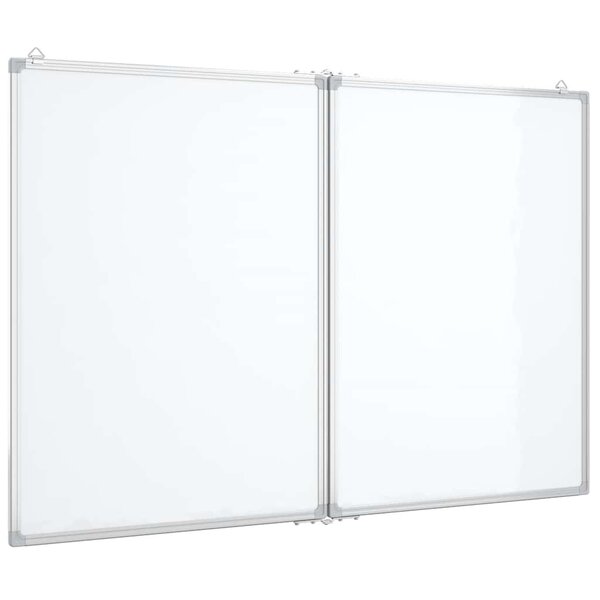 vidaXL Tableau blanc magnétique pliable 120x80x1 7 cm aluminium