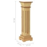vidaXL Support pilier carré à plantes Bois clair 17x17x66 cm MDF