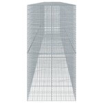 vidaXL Panier gabion avec couvercle 1200x100x200 cm fer galvanisé
