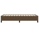 vidaXL Cadre de lit Marron foncé 90x190 cm Tissu