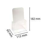 Distributeur De Prospectus 1 Compartiment Dl (10x21cm) - Cristal - X 10 - Exacompta