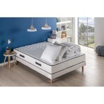 Matelas ferme 24 cm + sommier à ressorts 160 x 200 cm + couette + 2 oreillers