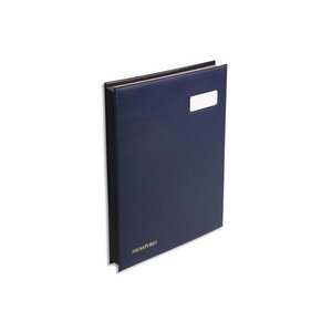 Parapheur 24 compartiments bleu couverture en PVC expansé EXACOMPTA