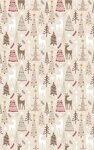 Tapis d'intérieur Noël 50 x 80 cm - Beige