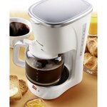 Cafetière électrique - Blanc et Silver - 1 8 L - 1100 W - 18 tasses