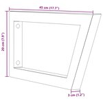 vidaXL Supports d'étagères pour lavabo 2 Pièces noir trapèze acier
