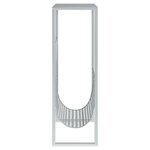 vidaXL Porte-revue Argenté 35x15x45 cm Acier