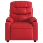 vidaXL Fauteuil inclinable Rouge Similicuir