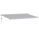 vidaXL Auvent rétractable anthracite et blanc 5x3 m tissu et aluminium
