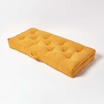 Coussin rehausseur pour canapé en coton  Jaune moutarde - HOMESCAPES