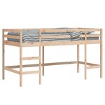 vidaXL Lit mezzanine enfants échelle 80x200 cm bois pin massif