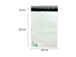 10 Enveloppes plastique opaques 80 microns N°2 - 245x325mm