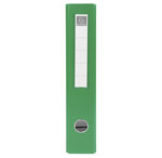 Classeur rembordé pvc 4 anneaux en d de 40mm en 3ème de couverture - a4 maxi - vert - x 15 - exacompta