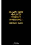 Document unique d'évaluation des risques professionnels métier (Pré-rempli) : Hébergement éducatif - Version 2025 - UTTSCHEID UTTSCHEID