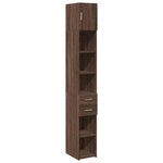 vidaXL Armoire de rangement mince chêne marron 30x42 5x225 cm