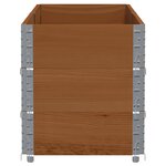 vidaXL Jardinière marron 150x50 cm bois massif de pin