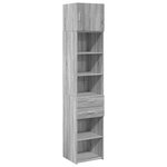 vidaXL Armoire de rangement mince sonoma gris 45x42 5x225 cm
