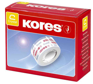 Ruban adhésif standard 19 mm x 33 m transparent Lot de 16 KORES