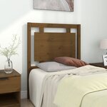 vidaXL Tête de lit Marron miel 80 5x4x100 cm Bois massif de pin