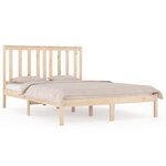 vidaXL Cadre de lit bois de pin massif 120x190 cm petit double